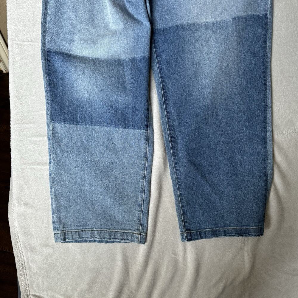 And Now This NEW Womens Jeans Plus Sz 20W Blue Stretch High Rise Straight Leg - Picture 3 of 16